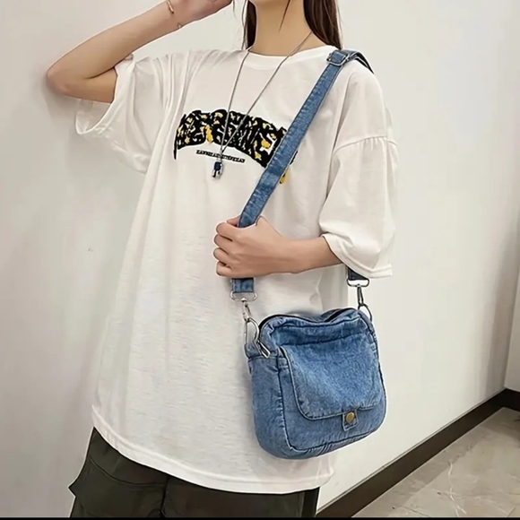 New! Trending  Small Denim  Bag - Picture 5 of 8